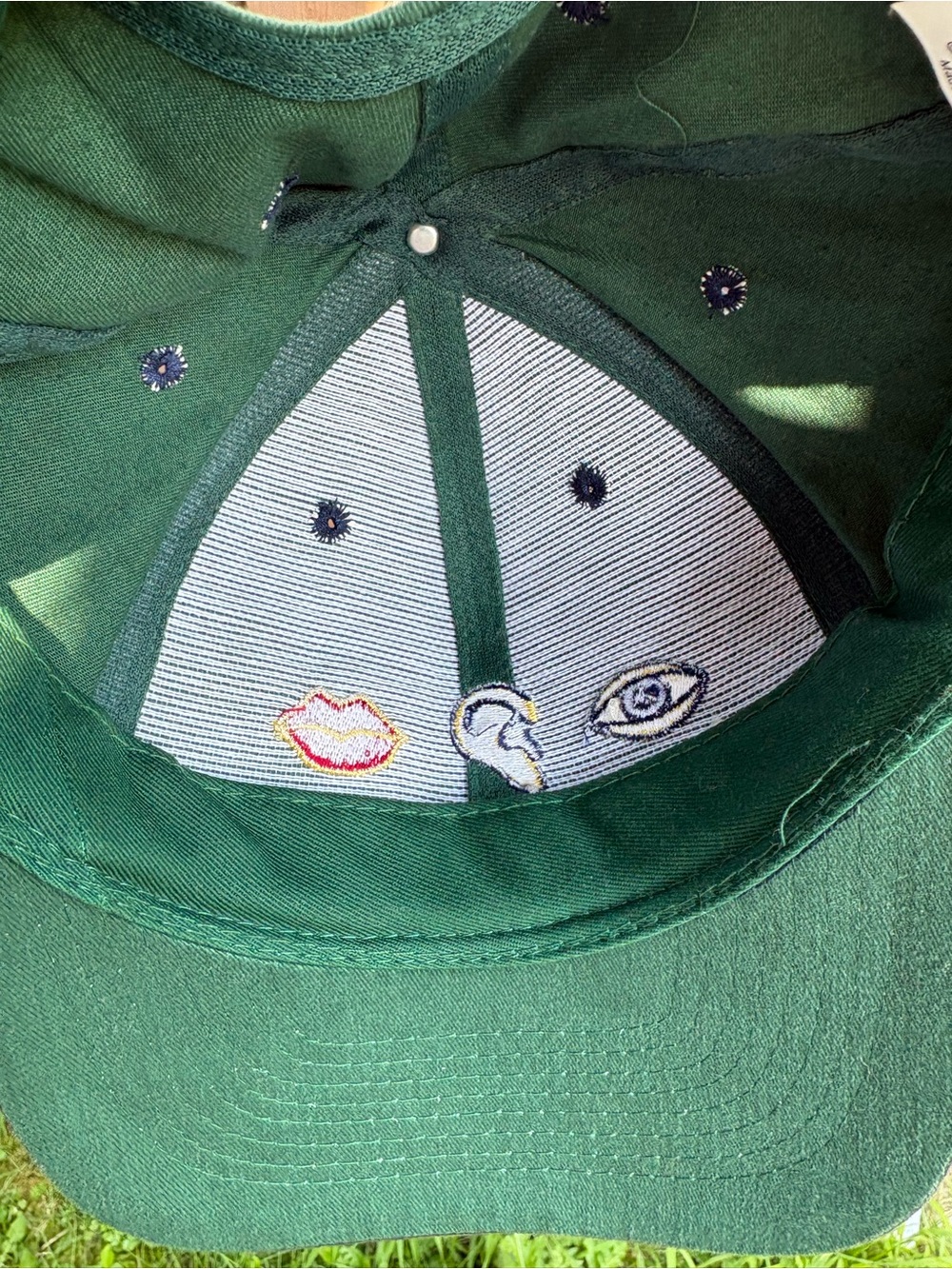 Vintage 'No Evil' Embroidered Baseball Cap Hat SnapBack 90s - Picture 3 of 5